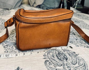 Vintage cameratas uit de jaren 60/70 met schouderriem