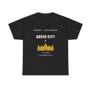 Queen City crown tee | Charlotte North Carolina T-shirt image 1
