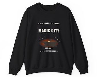 Magic City Birmingham Alabama sweatshirt | Retro skyline graphic