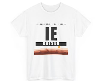 IE Raised Tee | Inland Empire California sunrise graphic tee