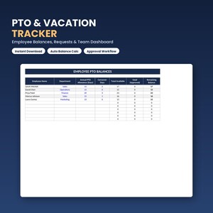 Excel-mall för semesterlogg för anställda | Semesterlogg för anställda (nedladdning direkt)