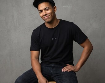 Koszulka chrześcijańska W.A.I.T. | Koszulka z Jezusem