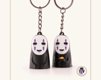 Chibi No Face Kaonashi Keychain | Chihiro Ghibli Handmade Fan Merch