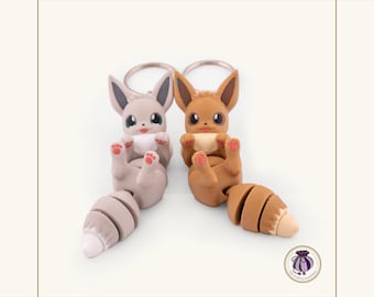 Pokemon Evoli Schlüsselanhänger Geschenk Sammler Figur Charm Anime Merchandise Rucksack Zubehör