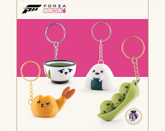 Forza Horizon 6 Maskottchen Schlüsselanhänger | Japan Themen Rennspiel Dekoration Sammler Set