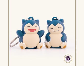 Snorlax Pokemon Schlüsselanhänger Niedlich Sammlerstück Anime Merchandise Geschenk Rucksack Zubehör Charme