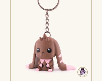 Digimon Lopmon Schlüsselanhänger | Handgemachte Anime Taschen Anhänger