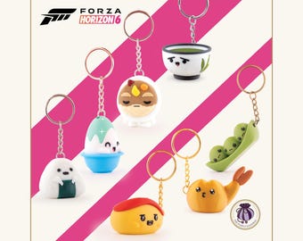 Forza Horizon 6 Mascot Keychain | Japan Themed Racing Game Decoration Collectible Set
