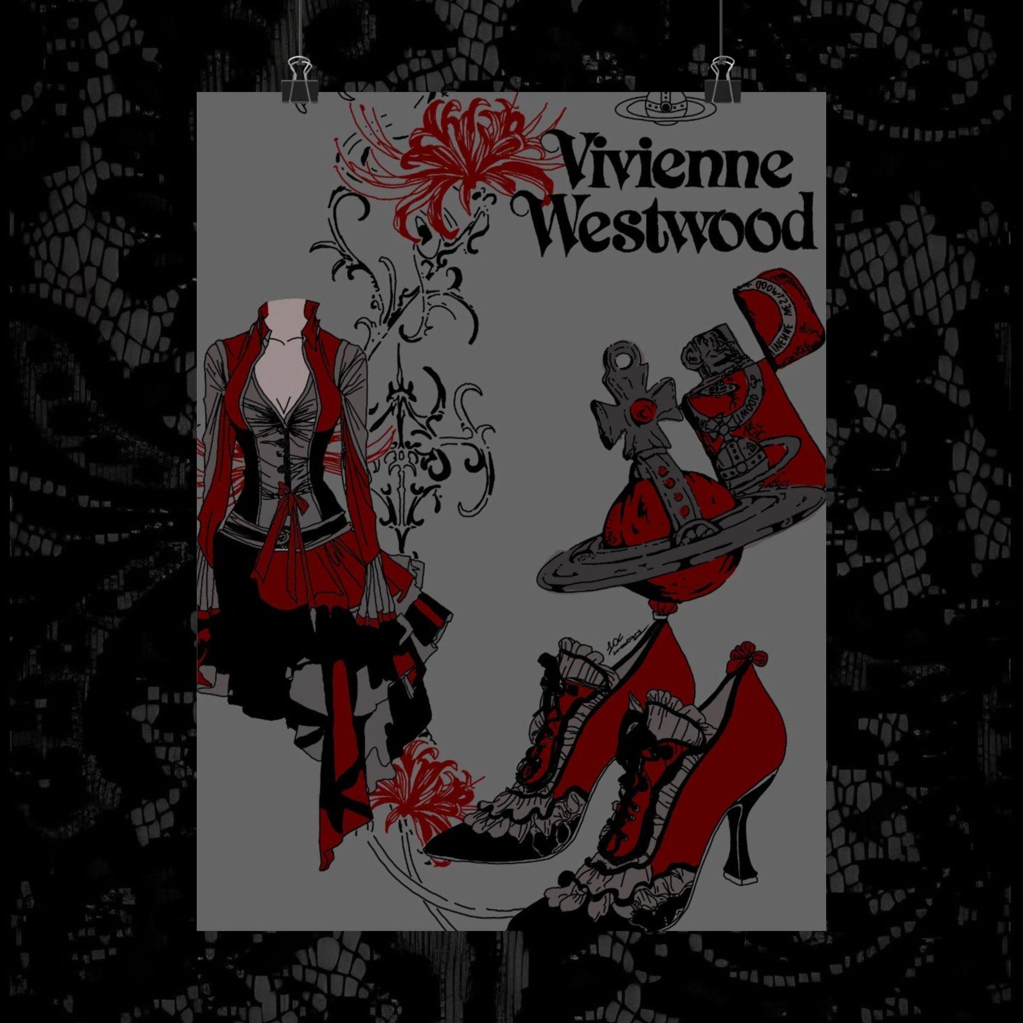 イギリス シルクスクリーン ポスター UK ヴィヴィアン アート 57cm Vivienne westwood poster - Etsy 日本