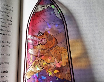 Dungeon Crawler Carl Stained Glass Bookmark: Princess Donut (Handmade with Holographic Art)