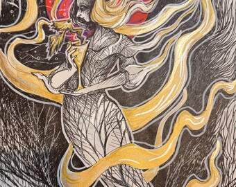 Original Drawing “Page of Cups”