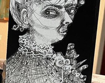 Looking Up: Sweet Unrest Series, Original Drawing, Figurative