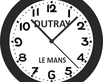 Dutray Lemans (Authentic Numerals) Wall Clock - 16 Inch