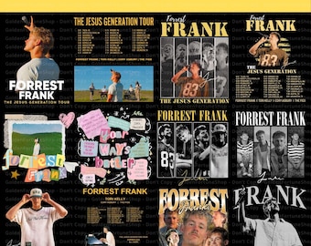 Tournée de Forrest Frank (PNG), design pour fans de musique chrétienne, cadeau pour les fans, téléchargement numérique