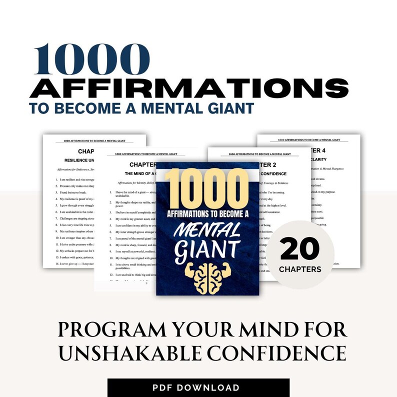 1000 Affirmations to Become a Mental Giant: Daily Affirmations for ...
