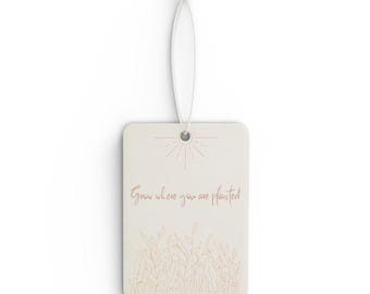 Wachsen, wo Sie gepflanzt Auto-Lufterfrischer | Blumenwiese, neutrale Töne