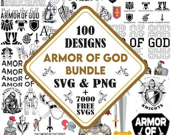 Armor of God SVG, Put on The Full Armor of God Png, Christian Png, Religious Gifts For Women, Woman Warrior of God, Bible Quote Svg