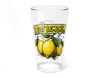 Copo "I Got Lemons" | Copo de coquetel de limão de 473ml | Vibrações positivas