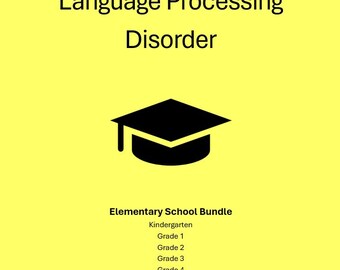 LPD Elementary School Workbooks – Language Processing-friendly Design | K2 - 5th Grade | 12 Books (6 color + 6 Black and white)