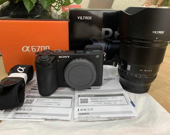 Sony A6700 Mirrorless Camera with Viltrox 75mm f/1.2 PRO Lens – 26MP APS-C, 4K 120p, AI Autofocus, Excellent Condition