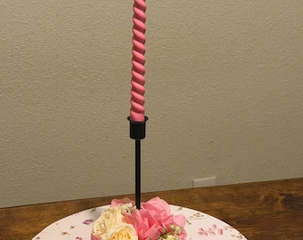 Handmade Floral Centerpiece with Twisted Candle – Choose Your Theme
