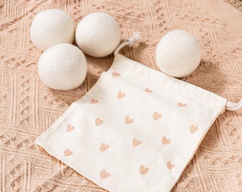 Handgemaakte wollen droogballen, set van 4, verkort de droogtijd, maakt kleding zacht!