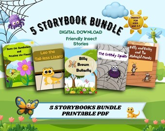 Friendly Insect Stories for Kids | Bedtime Story Bundle + Activities PDF