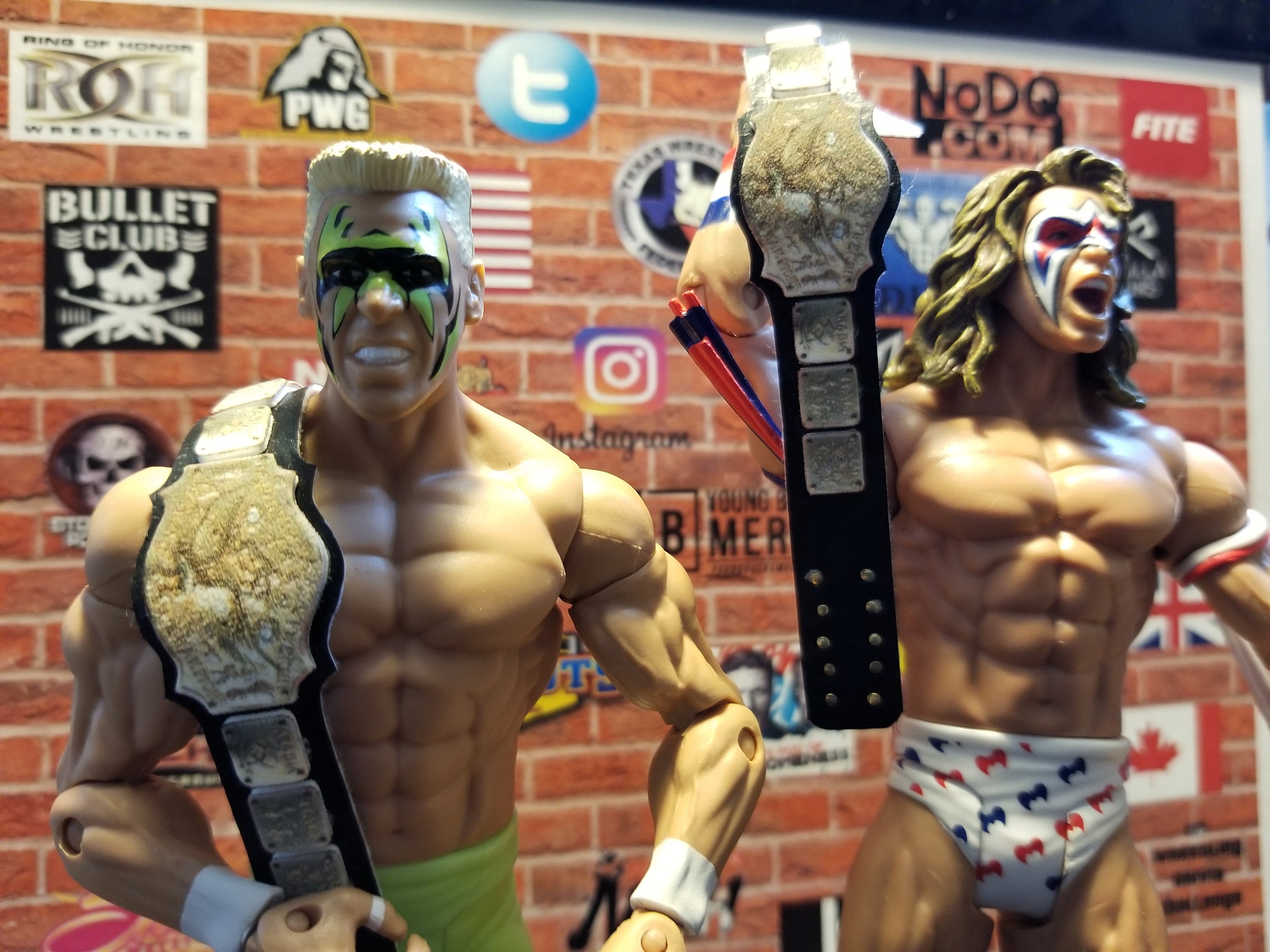 14 Custom Wrestling Figure Belts WWE WWF CURRENT 2020 ACTION FIGS NOT INCLUDED