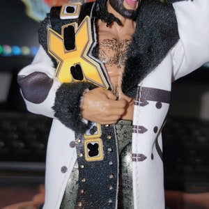 Custom Classic Championship belt for wrestling figures N1