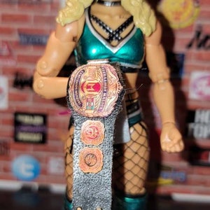 Custom Lucha Libre Womens Championship belt for wrestling figures