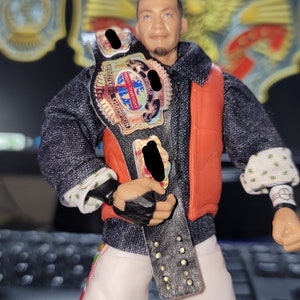 Custom Replica Classic Cruiserweight Championship mini replica belt for wrestling figures