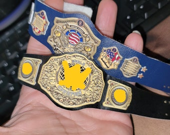 Custom 12 inch Championship belt replicas 2-pack for 12 inch figures