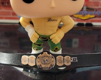 Custom World Championship belt for Funko Pop figures