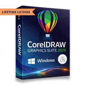 CorelDRAW Graphics Suite 2025 Graphic Design WallArt | Lifetime Access - Instant Download