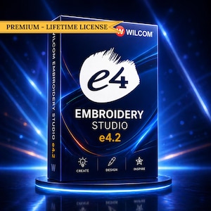 Software de bordado Wilcom e4 2 / Acceso de por vida - Descarga instantánea