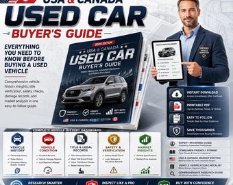 Guía para compradores de autos usados, lista de verificación para la inspección del VIN (PDF para EE. UU. y Canadá)