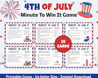 4.Juli Minute to Win It Spiele, 4.Juli Party Spiele, 4.Juli Party Spiele, Spaß Einfach 4.Juli Spiele, Minute to Win It