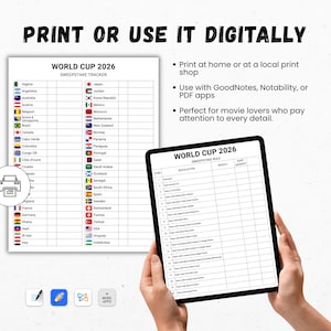 World Cup 2026 Sweepstake Kit, Soccer Sweepstakes, Football Office Pool Game, Fun Soccer World Cup Party Game, Soccer PDF, Instant Download