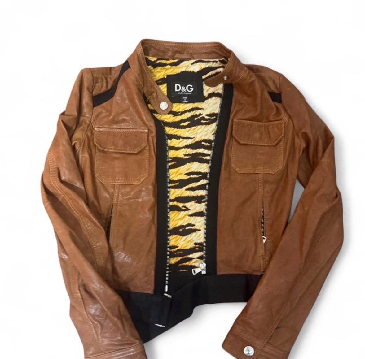 Dolce Gabbana Leather Jacket - Etsy