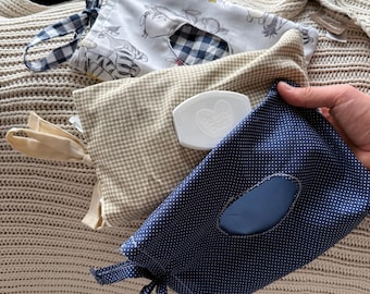 Porta salviettine per neonati fatto a mano / Organizer da viaggio per pannolini, contenitore ricaricabile