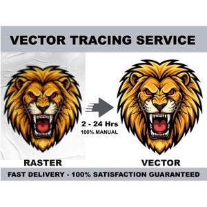 Manual Vector Tracing Service, JPG to SVG, Logo Redraw, Fast Delivery