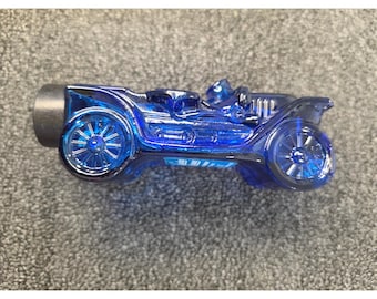 Avon Stanley Steamer kobaltblauwe glazen auto-decanter Wild Country 5oz vintage