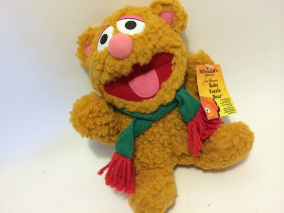 Items similar to Vintage Baby Muppets Fozzy Fozzie Bear CHRiSTMAS TOYS 80s toy Mcdonalds Happy