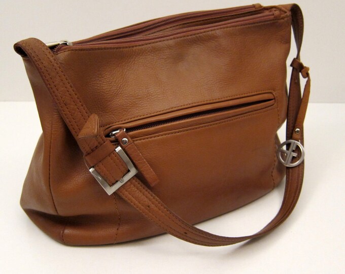 Vintage Giani Bernini Brown Leather Purse Vintage Handbag Etsy