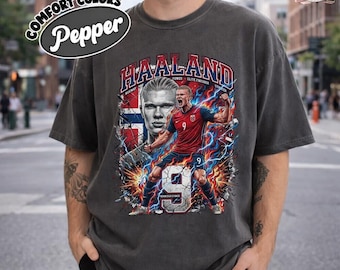 Norway Haaland Shirt, Norway King Football Tee, WC 2026 Fan Supporter Shirt, World Soccer Shirt, Haaland Football Legend Tee