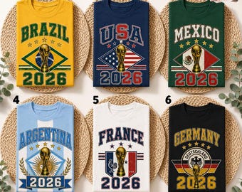 2026 Soccer Fan Shirt, Country Flag 2026 Tee, Custom Country Code Shirt, International Football Tournament Fan Gift, World Soccer 2026 Tee