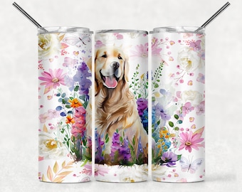 Vaso floral para perros con tapa y pajita. Disponible para varias razas.