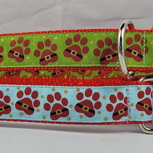 Santa Paws Dog Collar Christmas Dog Collar Christmas Grinch dog collar