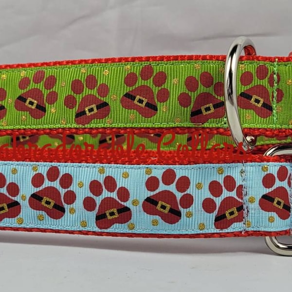 Santa Dog Collar Etsy