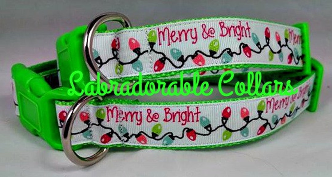 Christmas Dog Collar Christmas Lights Dog Collar Etsy